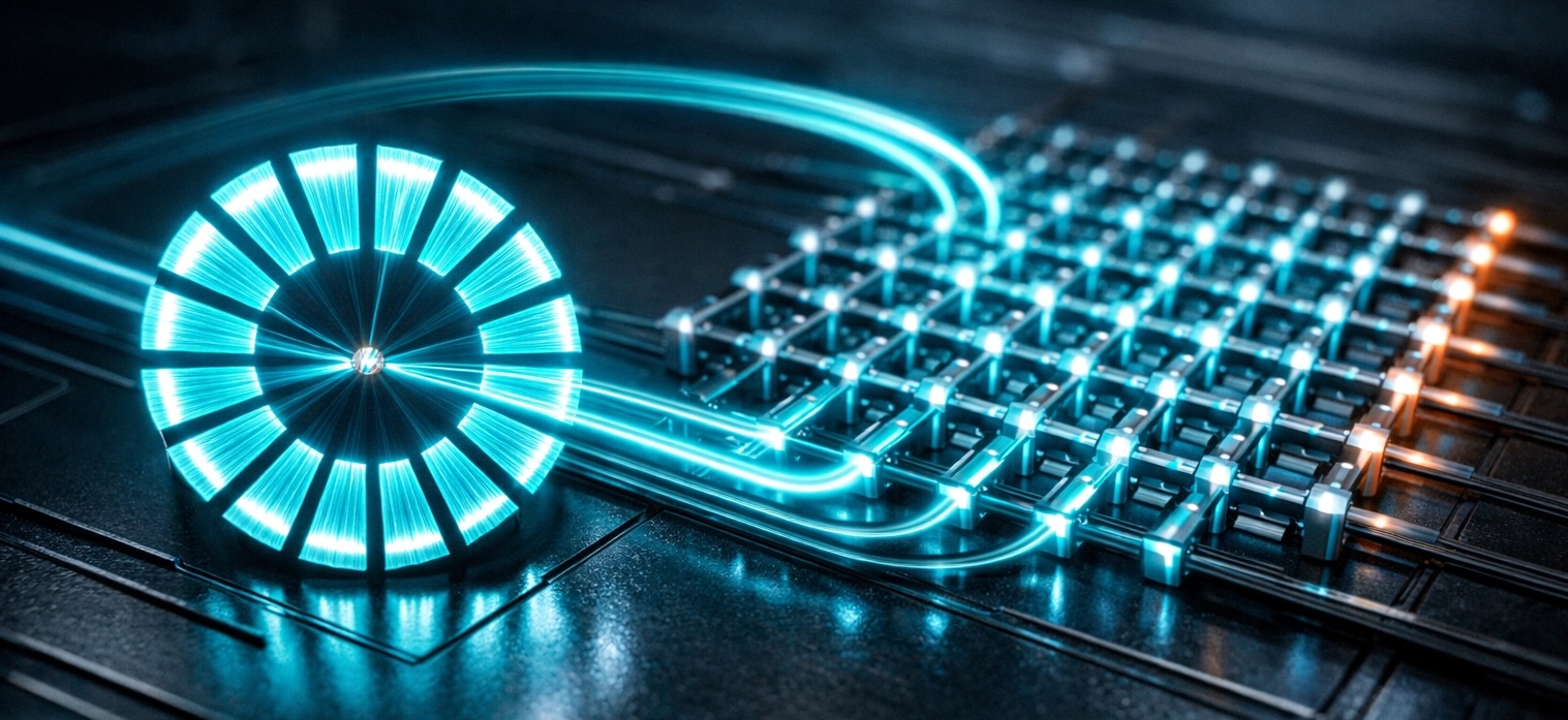 Visual connecting the agent loop to a data array
